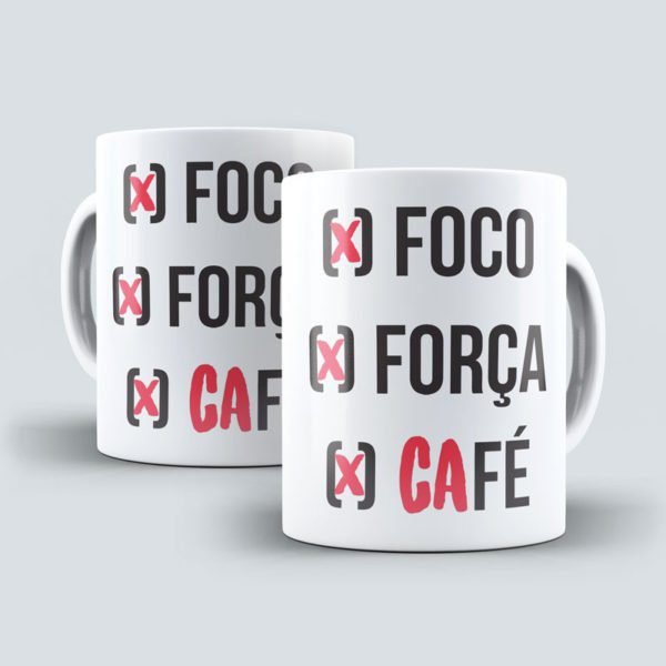 Caneca Foco e Café Atelier das Canecas Caneca Foco e Café