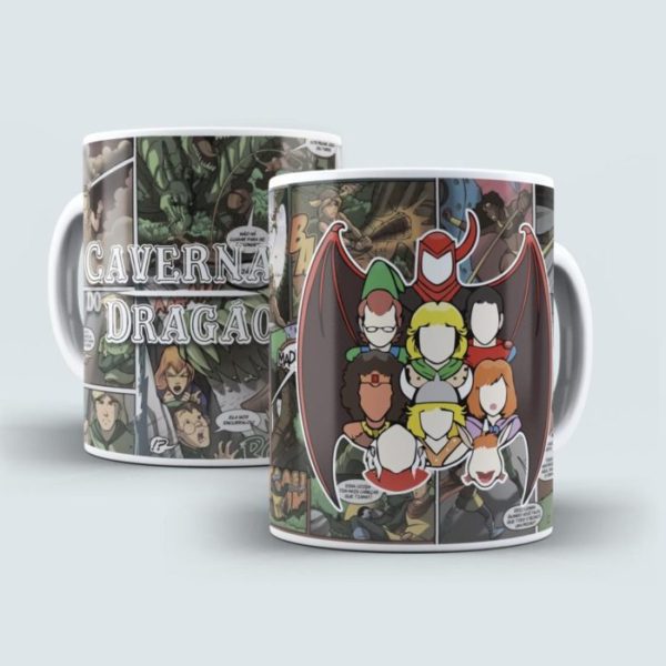 Caneca Caverna do Dragão - Atelier das Canecas