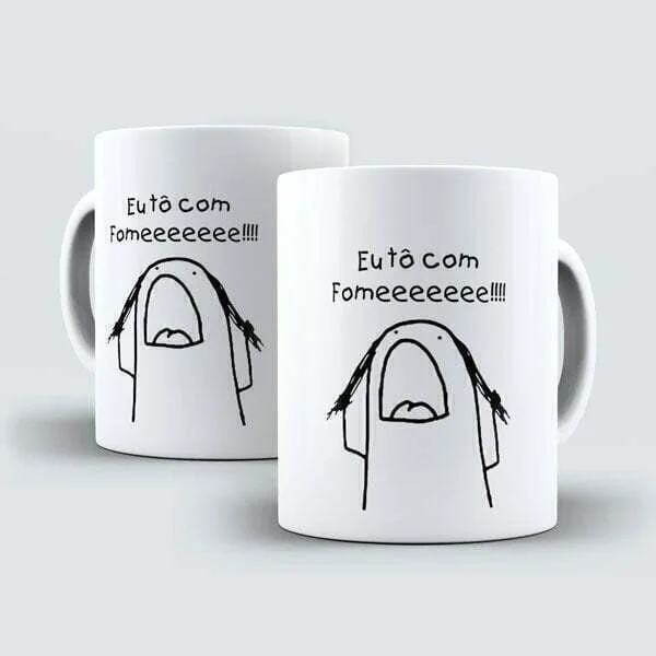 Caneca Flork Meme Divertida Pessoas Tristes